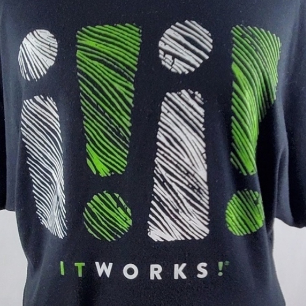 ItWorks Black Logo Shirt Size Small.